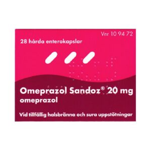 Omeprazol Sandoz 20mg 28 harda enterokapslar Vnr 10 94 72 web