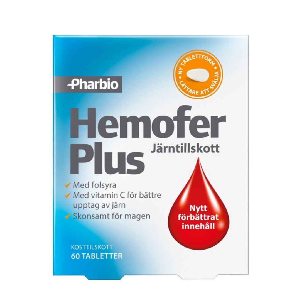 Pharbio Hemofer Plus 60 tabletter
