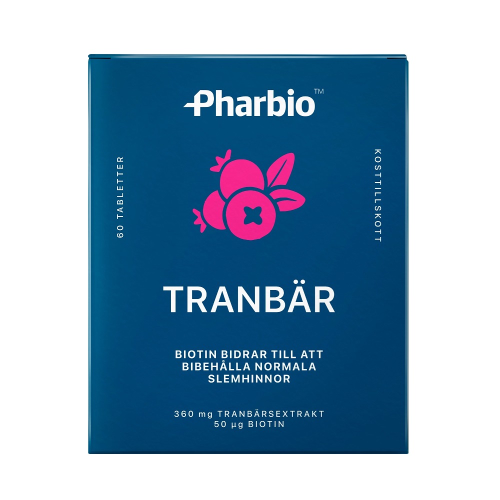Pharbio Tranbär 60 tabletter
