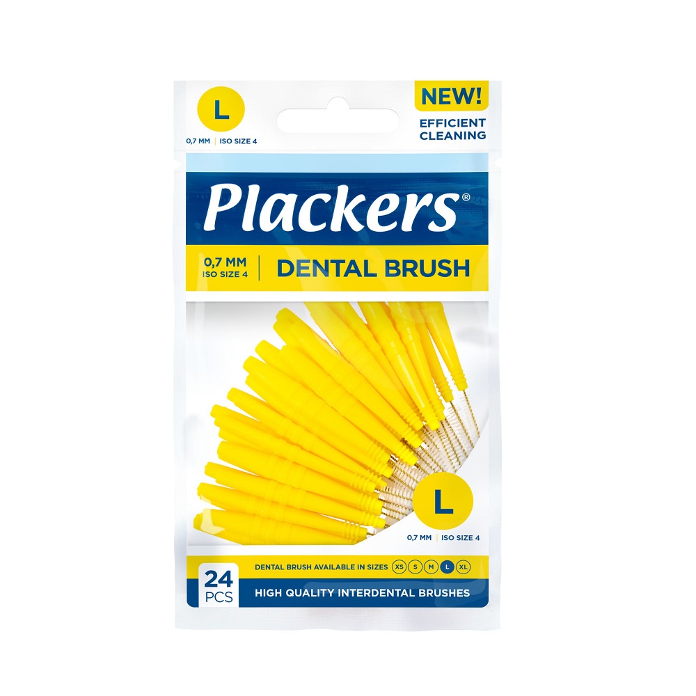 Plackers Dental Brush 0,7 mm 24 pcs