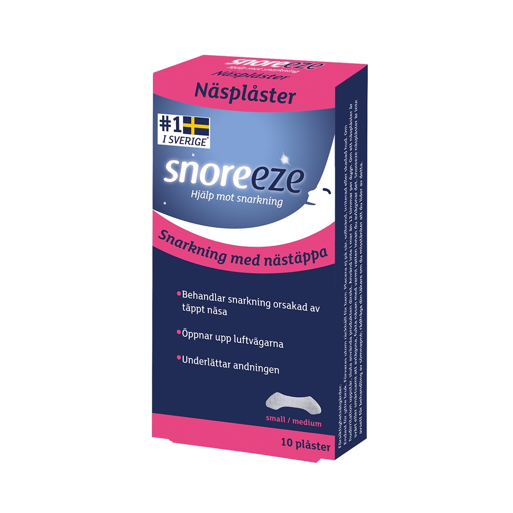 SNOREEZE NÄSPLÅSTER Small/Medium 10 plåster