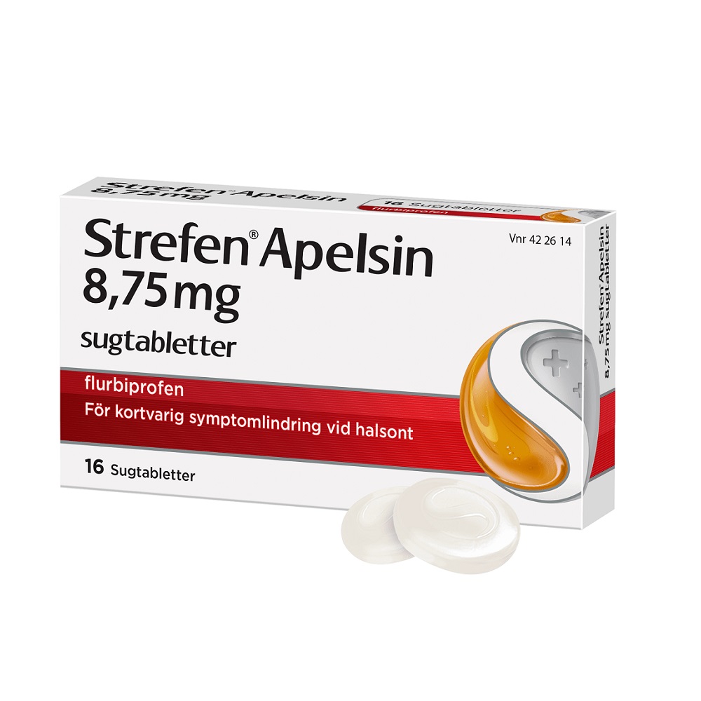 STREFEN APELSIN 8,75 MG 16 SUGTABLETTER