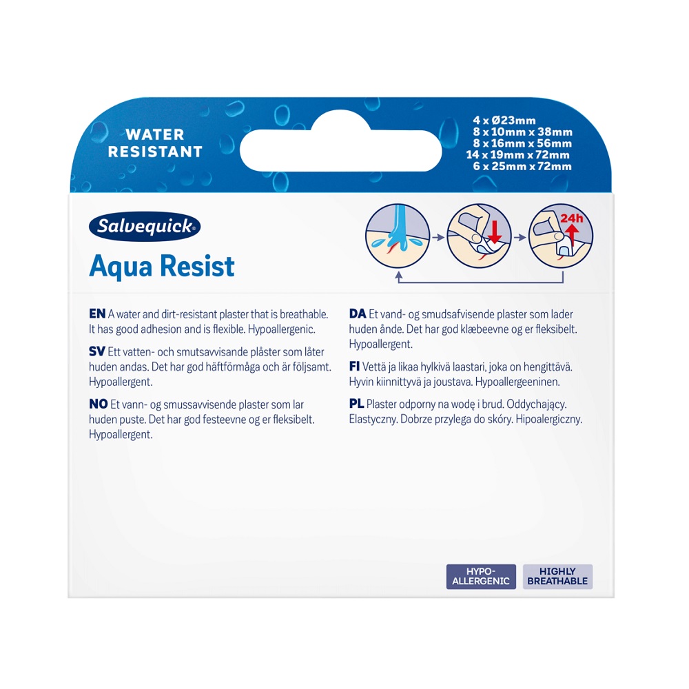 Salvequick Aqua Resist plåster 40 pcs 2 Salvequick Aqua Resist plåster 40 pcs - Bild 2