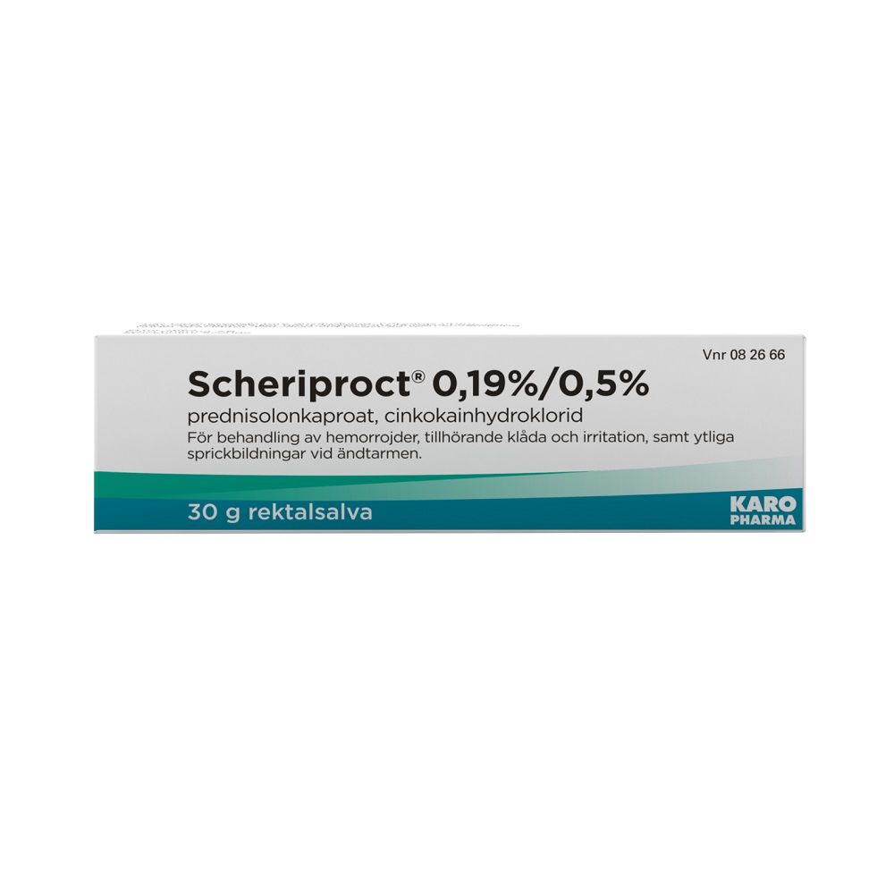 Scheriproct 0,19% / 0,5% 30 g salva