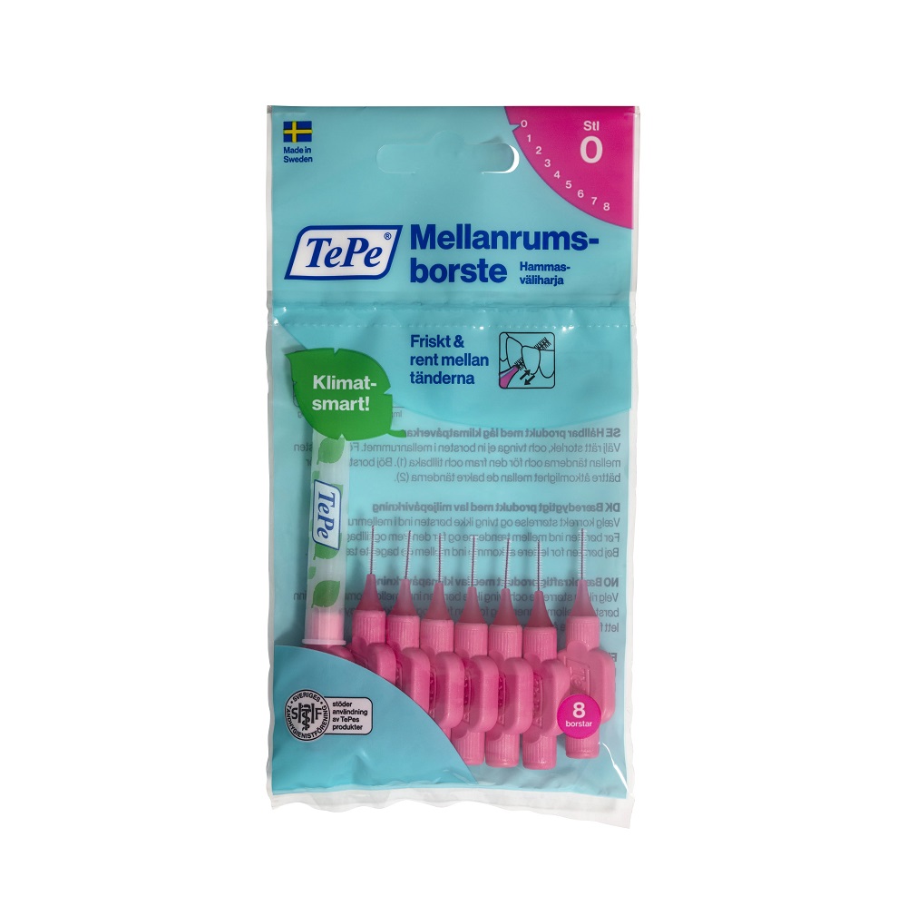 TePe Mellanrumsborste Rosa 0,4 mm 8 pcs