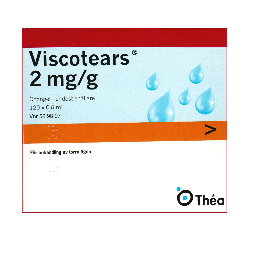 Viscotears 2 mg/g Ögondel i endosbehållare 120 X 0.6 ml