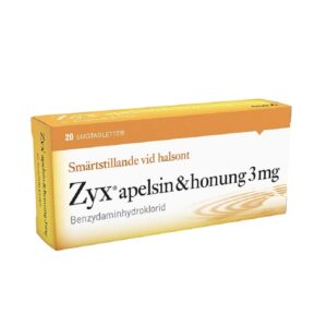 Zyx apelsin honung 3 mg 20 sugtabletter web