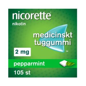nicorette pepparmint medicinskt tuggummi 2 mg 105 st web