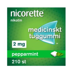 nicorette pepparmint medicinskt tuggummi 2 mg 210 st web