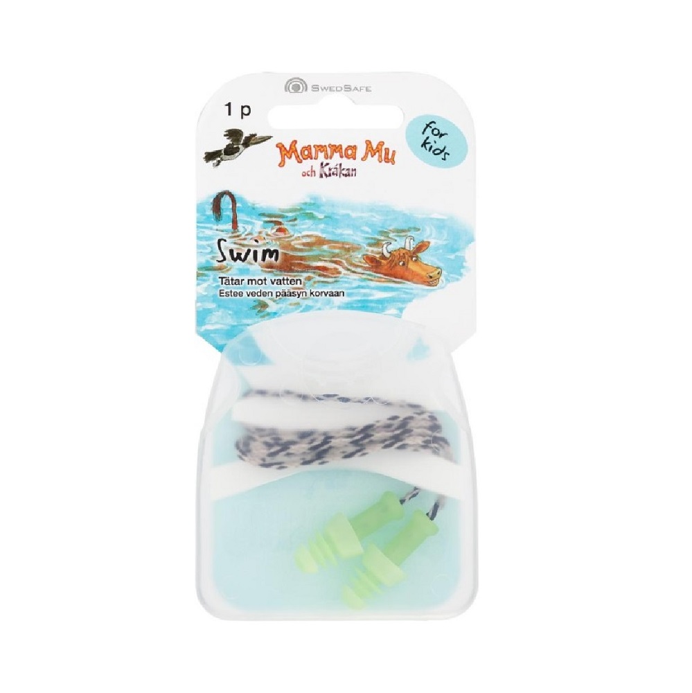 SWEDSAFE Swim Mamma Mu For Kids Öronproppar 1p