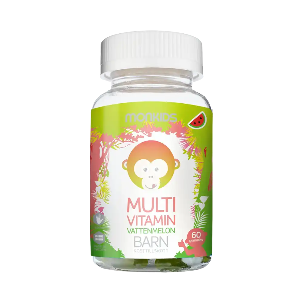 Monkids MULTIVITAMIN Barn Vattenmelon 60 gummies