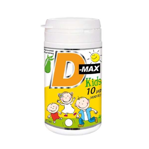 D MAX Kids 10 ug 90 tabletter web