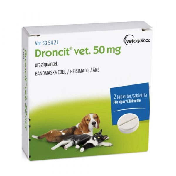 DRONCIT Vet. 50 mg 2 tabletter web