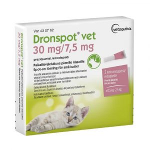 DRONSPOT VET 30 mg 75 mg Spot on Losning for sma katter 2 endospipetter web 1