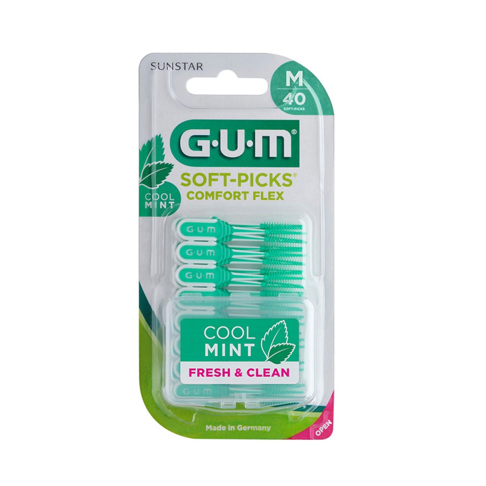 GUM SOFT-PICKS COMFORT FLEX MINT M 40 st