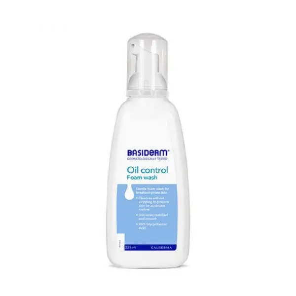 Basiderm Oil Control Foam Wash 235 ml