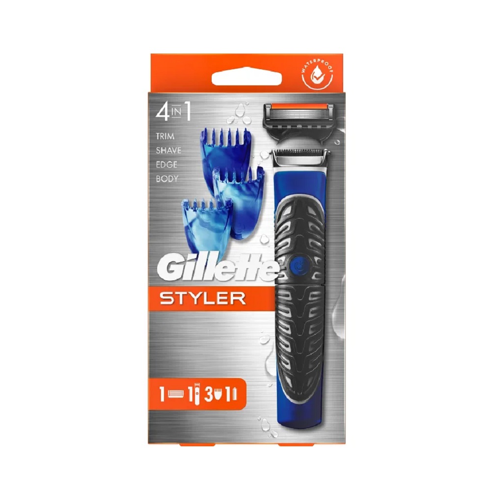 Gillette Styler 4-i-1, Trimma, Raka, Forma, Kropp