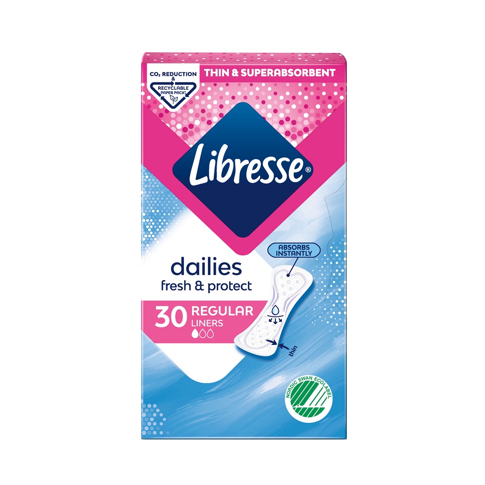 Libresse V-Protection & Freshness Regular Trosskydd 30st