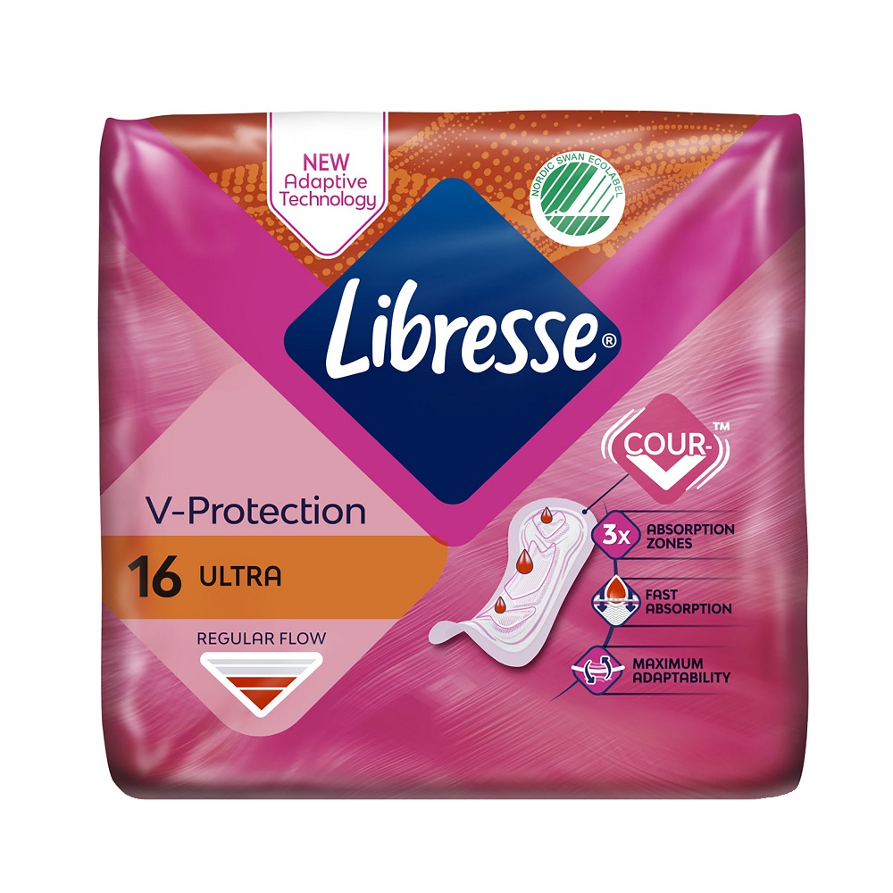Libresse V-Protection Ultra Regular Bindor 16st
