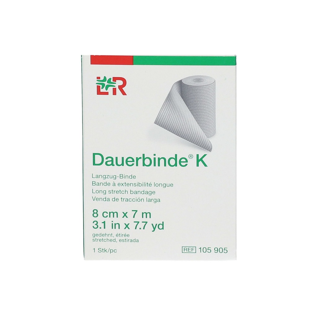 Lohmann & Rauscher Dauerbinde K Long Stretch Bandage 8 cm x 7 m 1 Lohmann & Rauscher Dauerbinde K Long Stretch Bandage 8 cm x 7 m