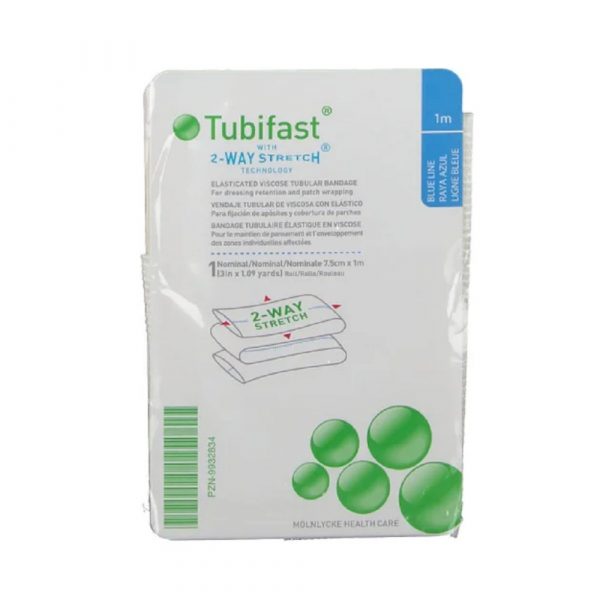 Molnlycke Tubifast 2 Way Stretch BLUE 75 x 1 m web