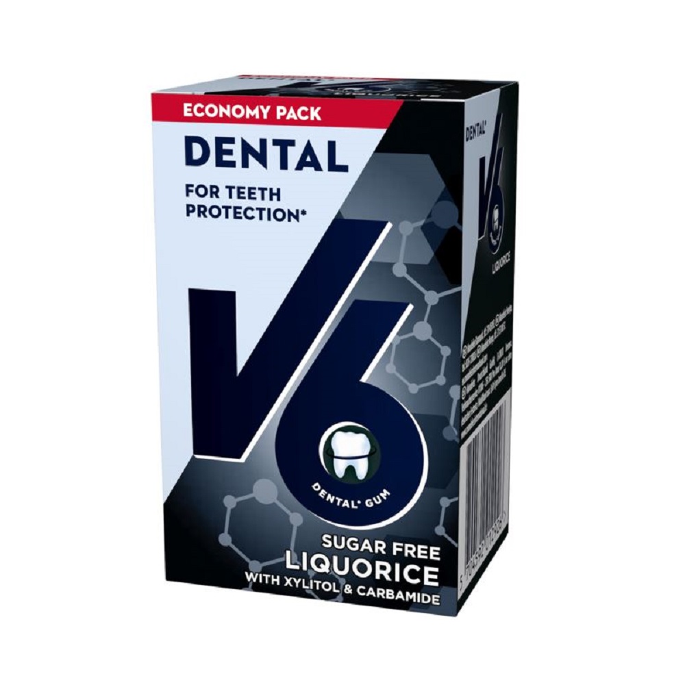 V6 Dental Care Liqourice 70 g