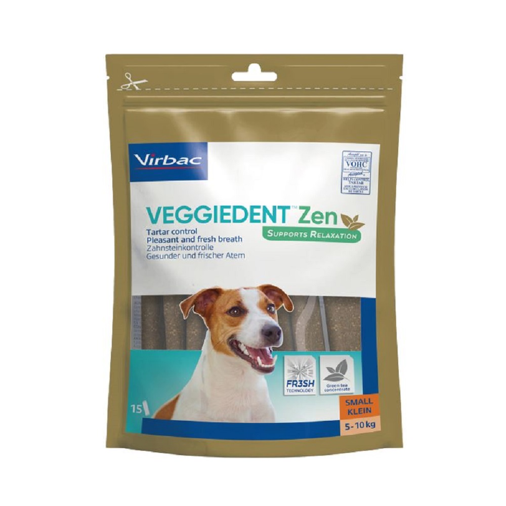 Virbac VeggieDent Zen Tuggpinnar Small 5-10 kg 12 pcs