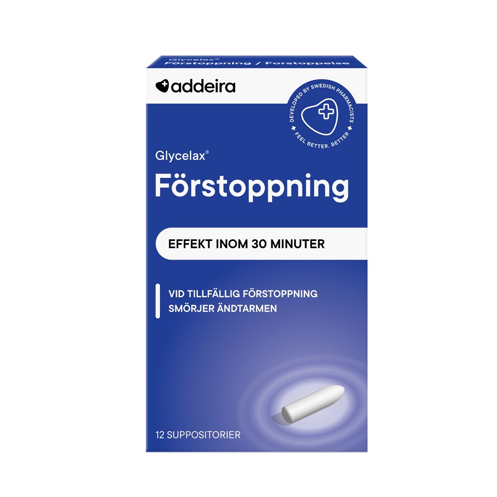 Addeira Glycelax Förstoppning 12 suppositorier