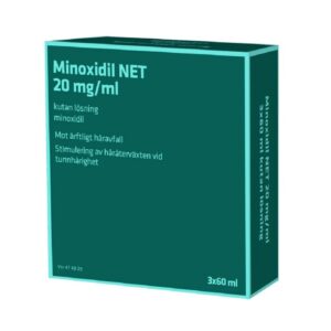 Minoxidil NET Forte 20 mg/ml 3x60 ml kutan lösning