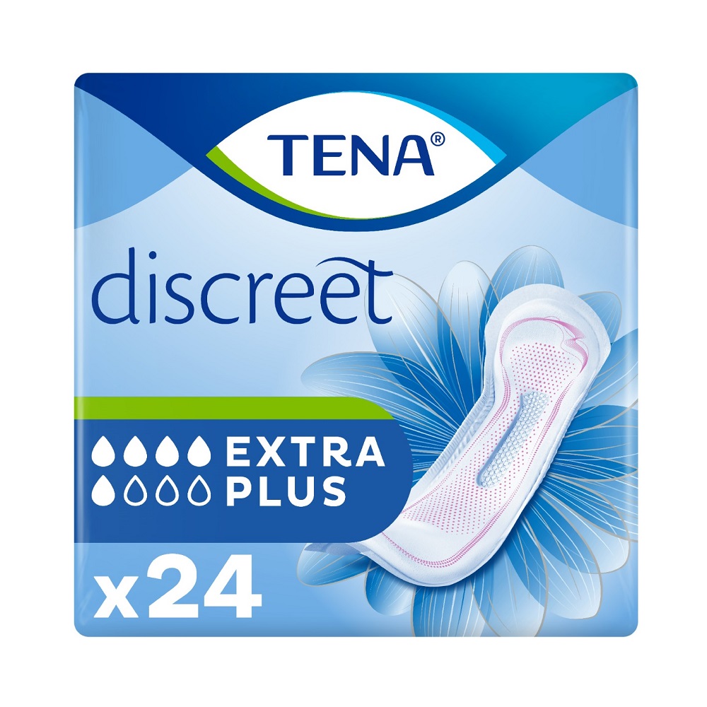 TENA Discreet Extra Plus Inkontinensskydd 24 st 1 TENA Discreet Extra Plus Inkontinensskydd 24 st