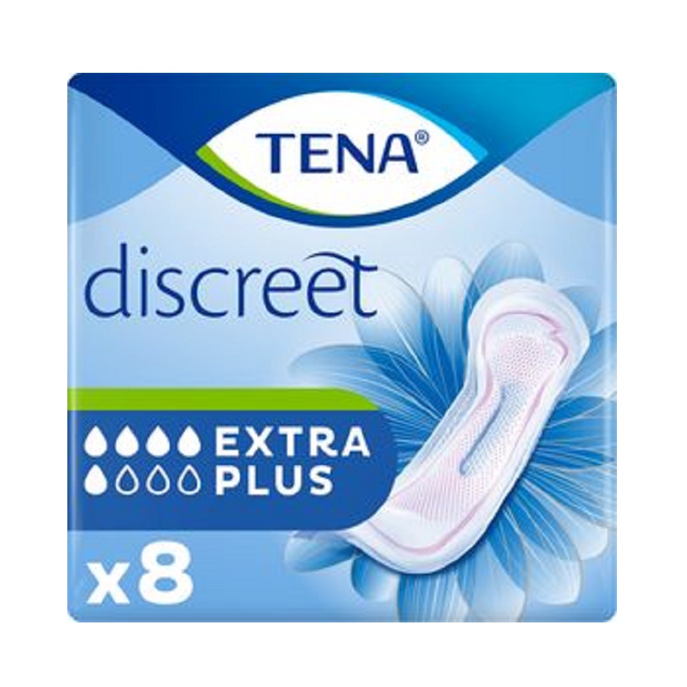 TENA Discreet Extra Plus Inkontinensskydd 8 st