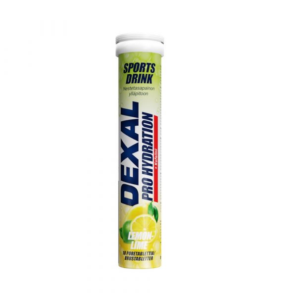 DEXAL PRO HYDRATION CITRON LIME KOFFEIN BRUSTABLETT 18 ST web