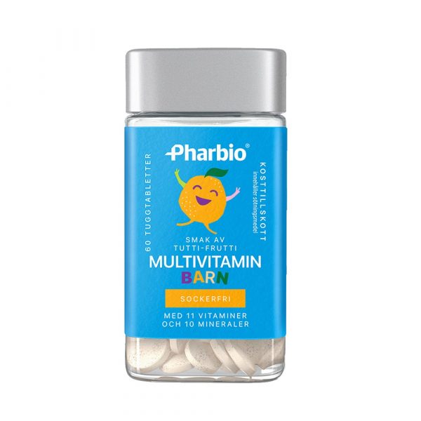 Pharbio MULTIVITAMIN BARN 60 Tuggtabletter web