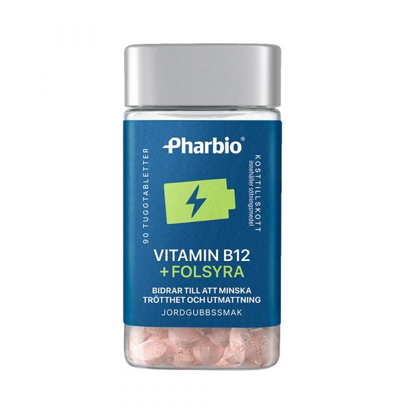 Pharbio VITAMIN B12 FOLSYRA 90 tuggtabletter web