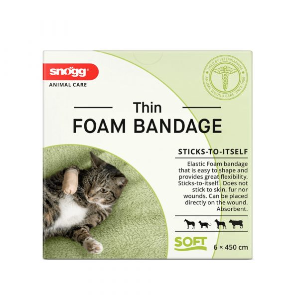 snogg Animal Care Thin Foam Bandage 6 x 450 cm web