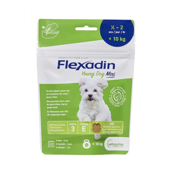 Flexadin Young Dog Mini 60 tuggtabletter web