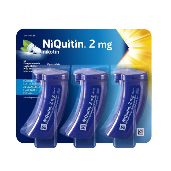 NiQuitin 2 mg 60 komprimerade sugtabletter web