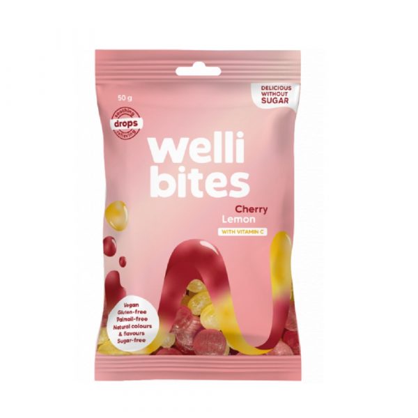 Wellibites DROPS Cherry Lemon 50 g web