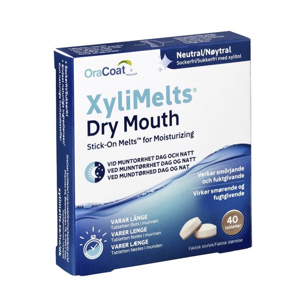 Xylimelts Dry Mouth Neutral 40 tabletter web