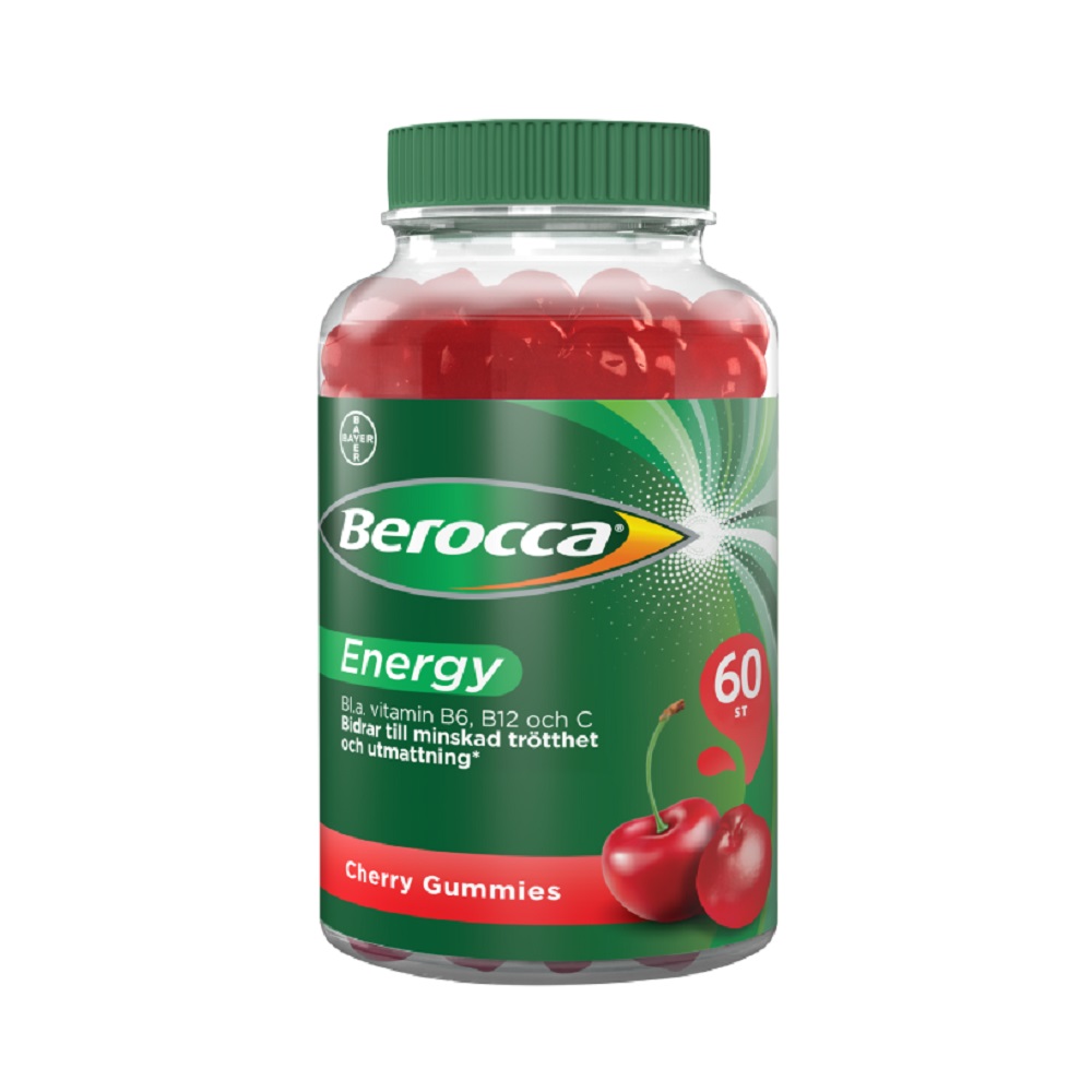 Berocca Energy Cherry Gummies 60 st web