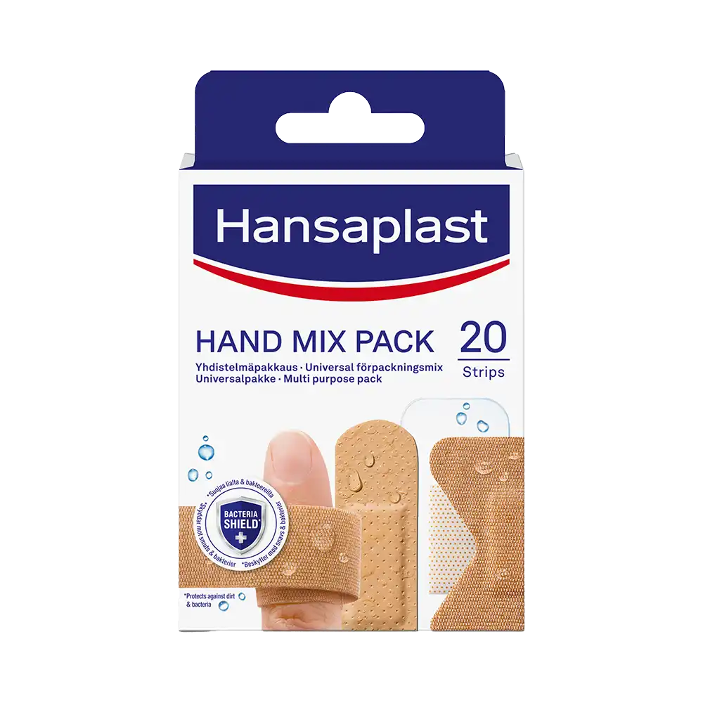 Hansaplast Hand Mix Pack 20 Strips