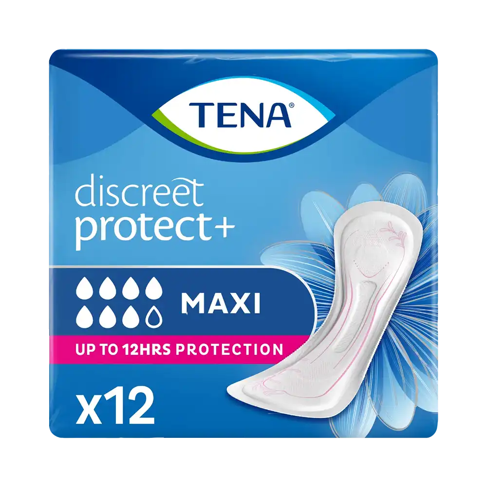 TENA Discreet Maxi Protect+ Inkontinensskydd 12 st