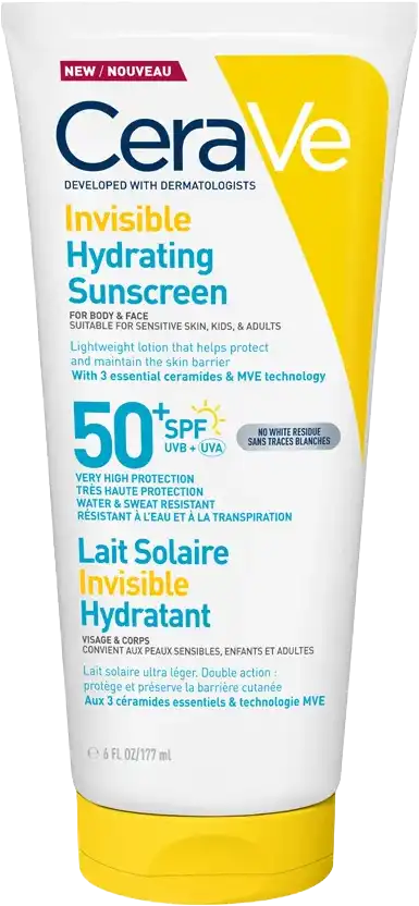 CeraVe Invisible Hydrating Sunscreen SPF50+, 177ml