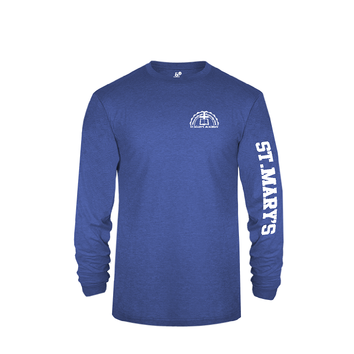 Adult Long Sleeve Tri Blend Tee – SMA – Apparel Brothers