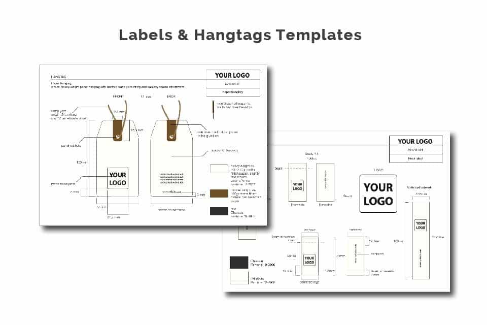 label & hangtag templates