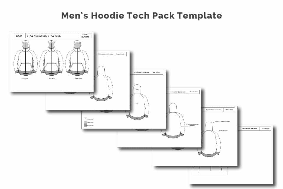 mens hoodie tech pack
