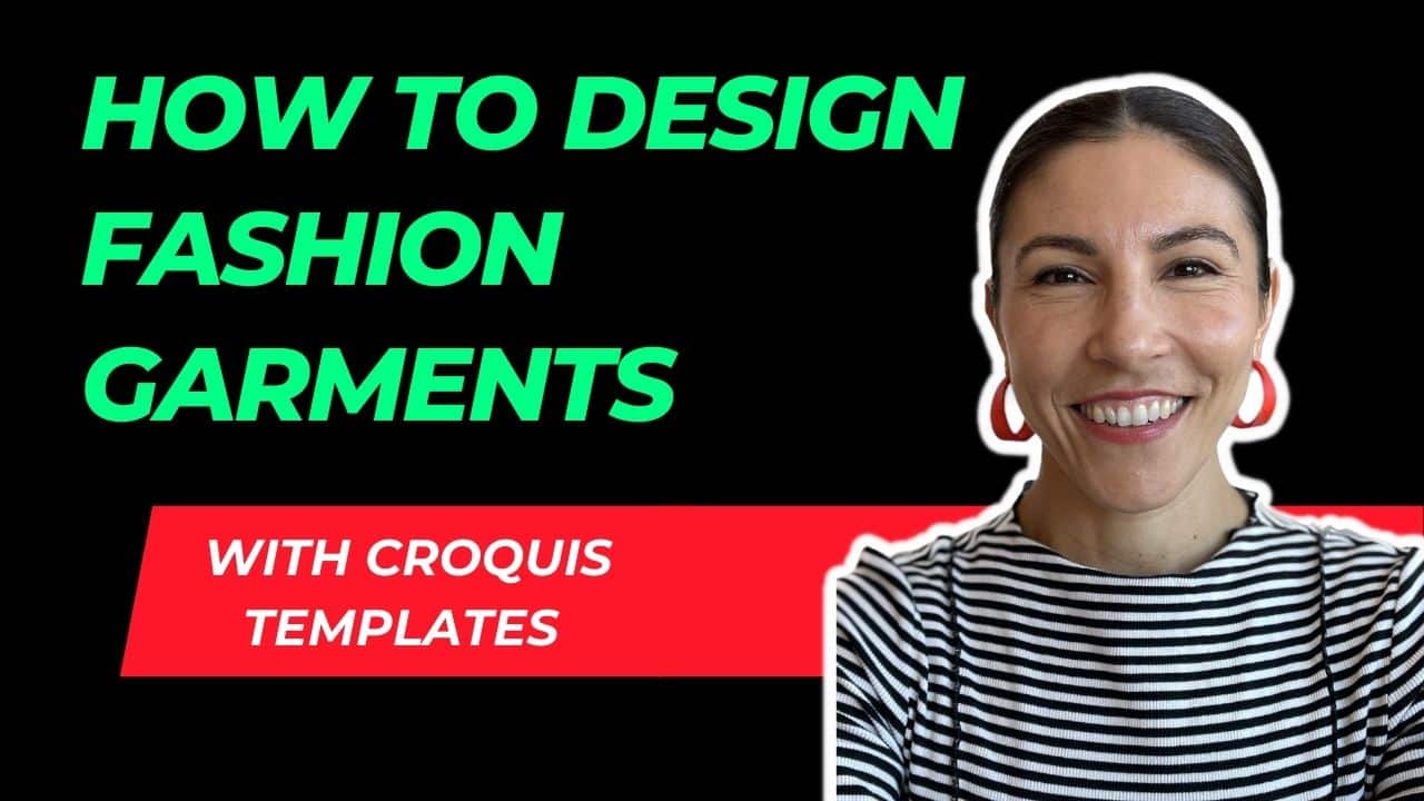 How to design fashion garments using croquis templates