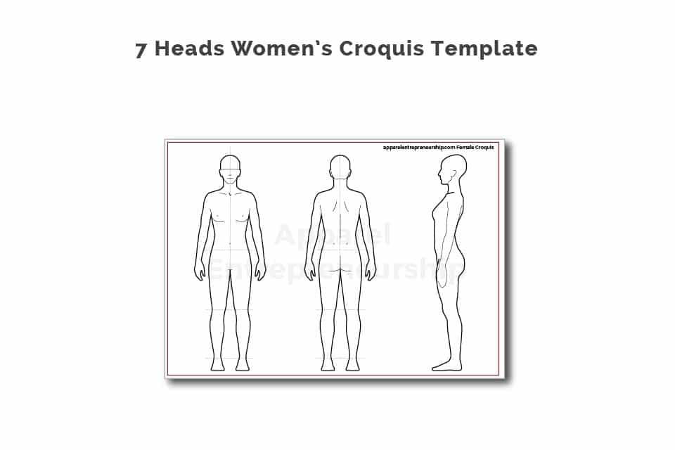 womens croquis template
