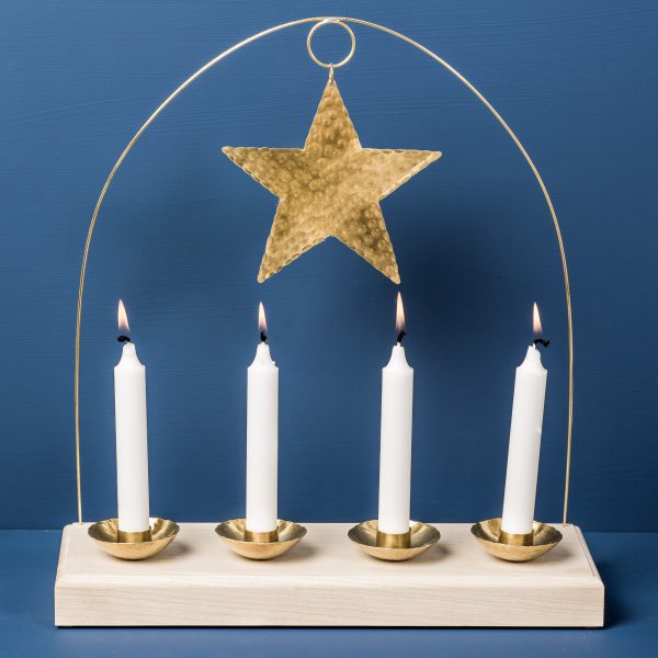 advent-candleholder-wood-brass-malinappelgren