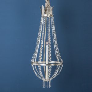 Crystal Chandelier, Pewter, Large